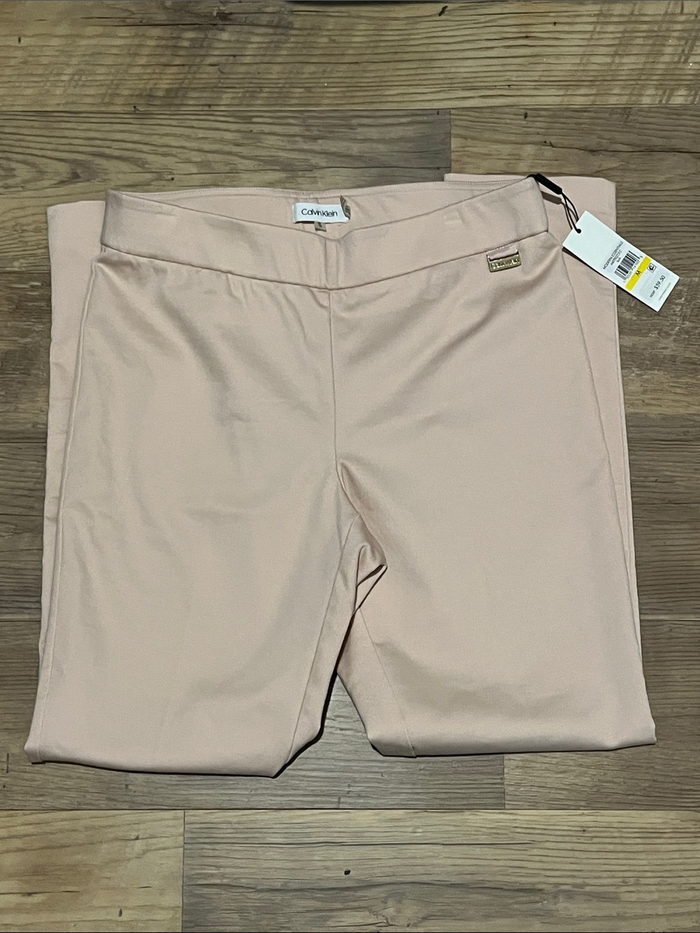 Calvin Klein Slim Chinos in Light Blush- size Medium NWT - Picture 5 of 7